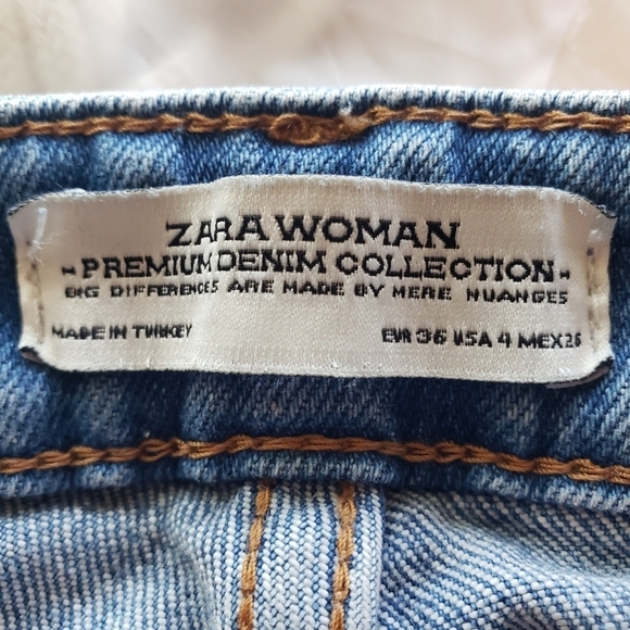 Zara Patched Jeans Size 4 - Picture 4 of 5
